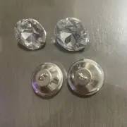 Crystal Upholstery Buttons 30mm Dia for Sofa Bed Headboard 25pcs