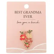 Urban Best Grandma Memento Pin Decorative Display Keepsake Tag/Badge Blue 2cm