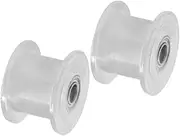 2pcs MXL 16T Idler Timing Pulley 3mm Inner Bore 7/11mm Width Transmission Pulley with Bearing for Laser Machine(11mm no Teeth)