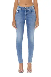 [Diesel] Diesel - Skinny Jeans - 2017 Slandy - Jeans - Woman - Blue 30 Blue