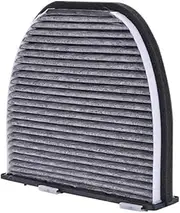 Car Activated Carbon Pollen Cabin Air Filter Auto Air Cleaner Filter Cooling System Compatible with Benz W204 W212 C207 A2128300318 CUK2551 Automotive Filter Cabin Filter