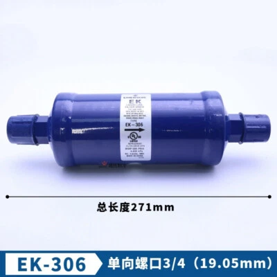1PCS New EK-306 Liquid Line Filter Drier Threaded Port 19.05mm