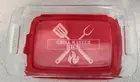 Personalized Pyrex Baking Dish 7x11 with Lid Wedding Gift Grill Master BBQ