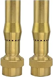 2pcs 3/4 Inch Brass Foam Jet Fountain Nozzles Garden Landscape Fountain Adjustable Multi-Spray Nozzle