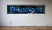 Husqvarna Banner Flag 2x8ft Tools Racing Chainsaw Garage Shop Man Cave
