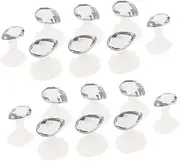 FRCOLOR 16pcs Toe Separators for Manicure Nail Art Toe Spacers Silicone Pedicure Aid