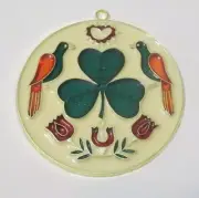 IRISH HEX SUNCATCHER (IRELAND SHAMROCK ST. PATRICK'S DAY SUNCATCHERS)