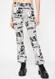 [Current Mood] Read It And Weep Newsprint Jeans