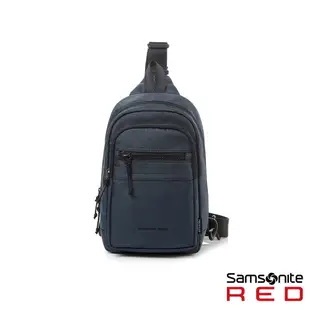 Samsonite RED 新秀麗 單肩包/胸包/肩背包/側背包/腰包 SEMLIN 輕量休閒多功能環保_黑/藍/米白