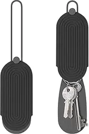 BONE Elastic Key Pouch, Silicone Pull Type House Car Key Case Wallets Bag Holder Keychain Pouch Sleeve