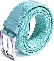 [Glamexx24] Unisex Elastic Fabric Belt Braided Stretch Belt Stretchy Belt for Men and Women