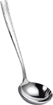 Stainless Steel Gravy Ladle Hammered (Silver)
