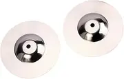 LOLIPPYY 2pcs Silver Cymbal for Beginners Durable Percussion Instrument Accessories Rich for Practice Performance