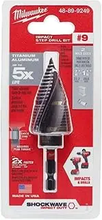 [Milwaukee] 1 Count 7/8-1-1/8 Inch Impact Drill Bit Set, Step Drill Bit, Impact Drill Bit Sets