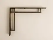 Antique Art Deco Solid Brass Brackets | Heavy Solid Cast Brass Shelf Brackets (Medium)