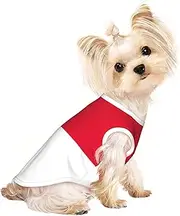 Flag of Monaco print Dog Shirts for Small Dogs Stretchy T-Shirts Lightweight Tank Top Sleeveless Striped Vest