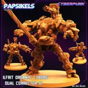 Ilfrit | Organic Cyborg | Cyberpunk | Papsikels | 32mm Scale