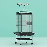Large Pet Bird Cage 155cm Parrot Aviary Stand Alone Budgie Wheels Castor