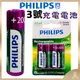 【PHILIPS飛利浦正品附發票】【3號充電電池】【即拆即用、無記憶性、高容量、低自放電】(鎳氫電池/AA/HR6)