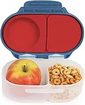b.box Snack Containers for Kids, Toddler Snack Box Container, Reusable Small Bento Box for Lunch, School & Travel, Leak Proof, BPA free, Dishwasher Safe, Ages 4 months+ (Blue Blaze, 12 oz capacity)