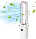 Bladeless Tower Fans for Bedroom, Electric Fan Airflow Purifying Fan, 24 Speeds
