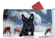 Scottish Terrier Winter Wonderland Mail Box Cover