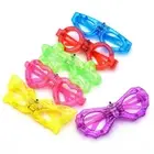 6X Random LED Light Up Sunglasses Glow in The Dark Party Supplies LED Glasses