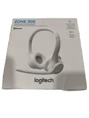 Logitech Zone 300 Wireless Headset with Dual Noise-Canceling Mics Off-White