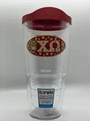 Tervis Sorority - Chi Omega Tumbler with Lid ~ Emblem 24 Ounce NEW