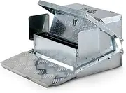 Chicken Feeder Automatic 20lbs (9kg) Capacity Trough Feeds 6-12 Poultry/Fowl Up to 10 days Keeps Dry with Spill Proof Galvanized Steel Bird Prevention for Chickens, Pheasants, or Roosters