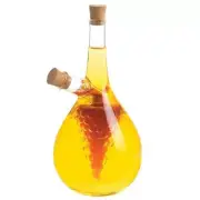 Kitchen Storage Cooking Tools Oil and Vinegar Glass Bottle Grape Double Poure...