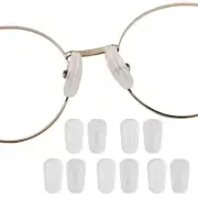 Eyeglass Nose Pad Covers, Slip-on Silicone Nose Pad for Glasses, M size White