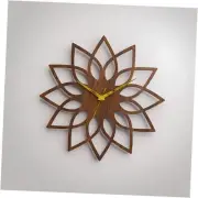12" Wall Clock for Wall Decor - Silent Wall Clocks Battery Operated, Wood