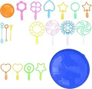KONTONTY 1Set Bubble Wand Assorted Color Bubble Blowing Tools Safe Bubble Maker for Parties Outdoor Fun and Celebrations