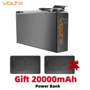 VoltX 12V 200Ah Lithium Battery Slim + 20000mAh Power Bank