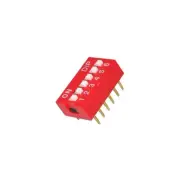 50 Pcs Slide Type Switch Module 2.54mm 6-Bit 6 Position Way DIP Red Pitch