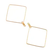 50 Pcs Open Back Bezel Resin Hollow Earring Charms Hollow Pendants