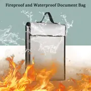 Extra Large Fire Proof money Bag Fireproof Document Pouch Waterproof Safe Cash