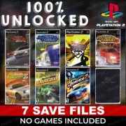 Tokyo Xtreme Racer 0 2 3 Juiced 1 Juiced 2 PS2 Memory Card 100% Beaten Unlocked