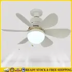 White Ceiling Fan Light Dimmable Remote Control with Extender Base (520mm) .