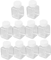 Kisangel 10pcs Reusable Plastic Storage Bottles with Lids for Beads Transparent Lightweight Containers for Crafts Outdoor Games and Parts Organization