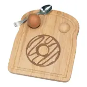 Pink Strawberry Glazed Doughnut Breakfast Dippy Egg Cup Board Funny Food