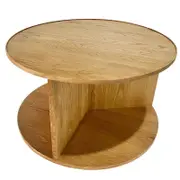 Belle Stockholm MDF/Oak Coffee Table Round 80cm - Natural