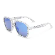 [Solarized] KIDS RETRO AVIATOR | WHITE SPATTER