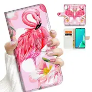( For Vivo Y20S ) Wallet Flip Case Cover AJ23636 Flamingo Flower