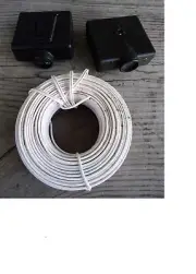 NEW GENIE GARAGE DOOR OPENER SAFETY SENSORS w/ ROLL OF WIRE