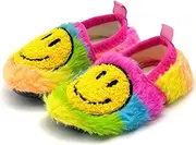 [COVS] Smile Face Slippers Kids Toddler Slippers for Boys Girls Slippers Toddler House Shoes Non-Slip TPR Soft Sole Kids Slippers Home Socks Shoes