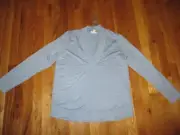 NWT J. Jill Porcelain Blue Heather V Neck Soft Rayon Blend Pullover Top Sz M $69