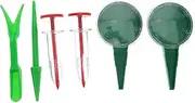 Outanaya 6pcs Handheld Garden Seeder Tool Depth Dispenser for Small Seeds Efficient Sowing Dibber for Vegetables and Flowers Durable Planter for Diverse Gardening Needs