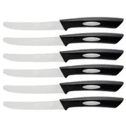 Scanpan Classic 12cm Steak Knives - Black Set of 6